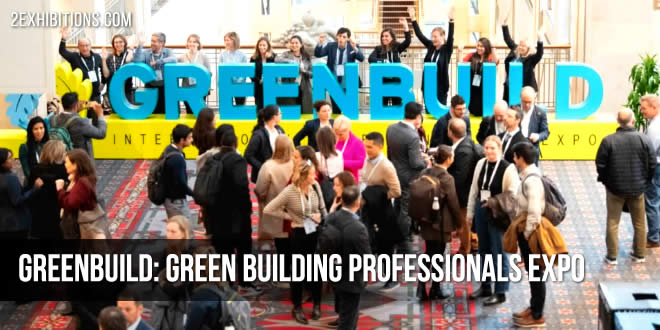 A robust tradeshow floor, the Greenbuild Expo Hall features new product ideas, networking and live education