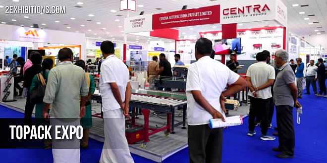 TOPACK is South India's leading exhibition on packaging, processing, automation, printing, labeling, logistics, and industrial technologies. It bring together manufacturers